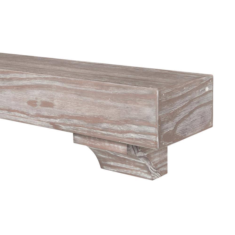 Pearl Mantels 412-72-09 The Shenandoah 72x22 Shelf or Mantel Shelf Farmhouse Distressed Finish