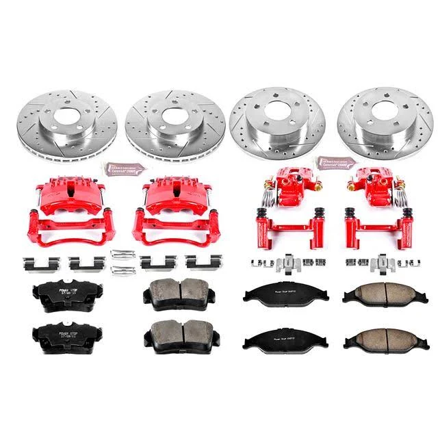 Power Stop Z23 Front and Rear Brake Kit with Calipers KC1302