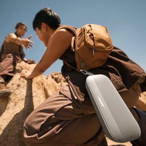 Bose SoundLink Flex Portable Bluetooth Speaker (2nd Gen), Portable Outdoor Speaker with Hi-Fi Audio, Up to 12 Hours Battery Life, Waterproof and Dustproof, Twilight Blue - Limited Edition Color
