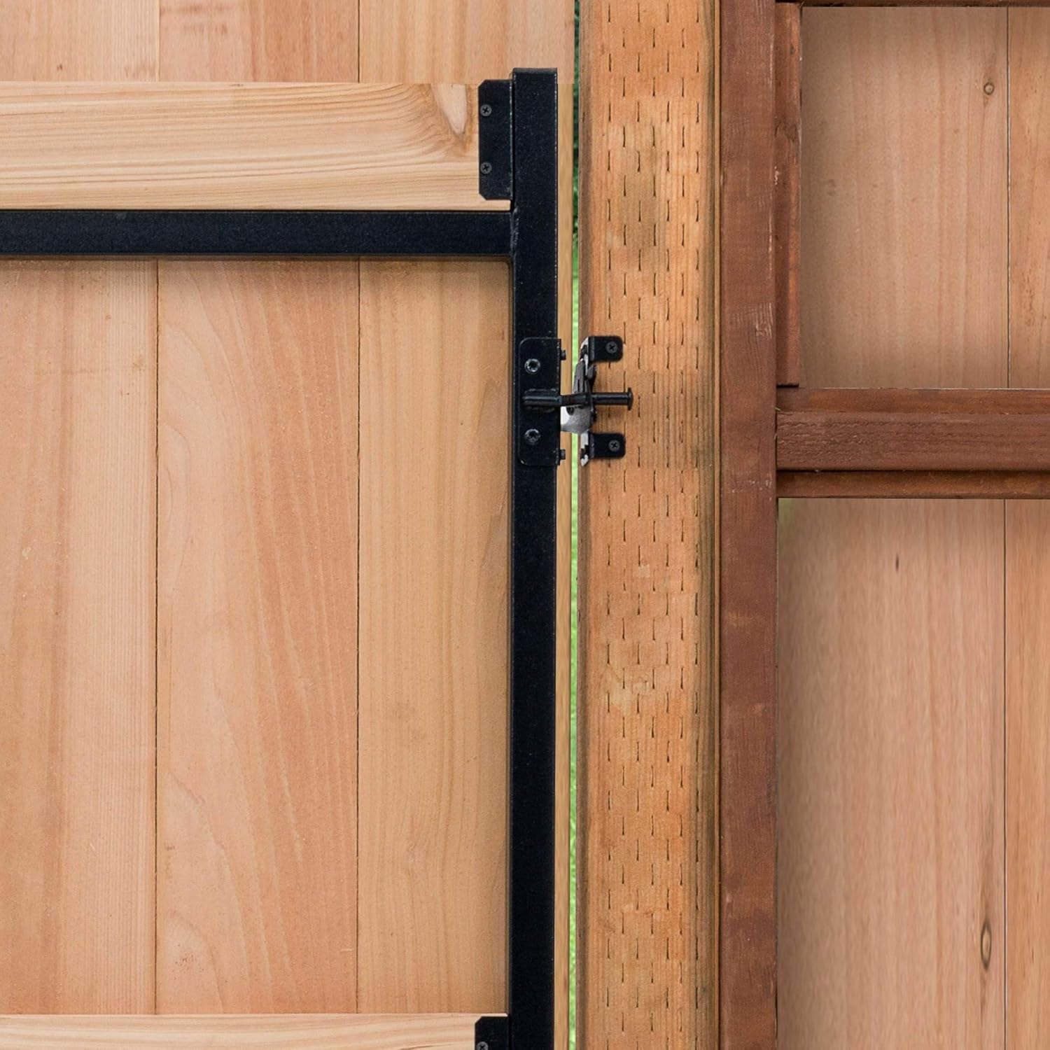 Adjust A Gate Steel Frame Gate Adjustable Building Kit for Doorway and Driveway, 60 to 96 Inches Wide and 6 Inches High, 3 Pack