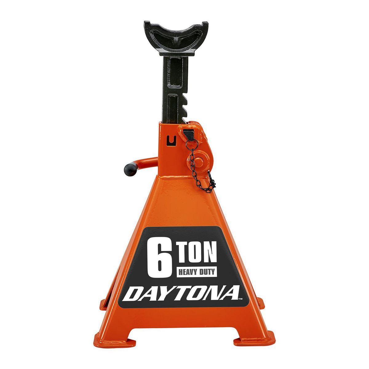 DAYTONA 6 Ton Heavy Duty Ratcheting Jack Stands, Slate Gray
