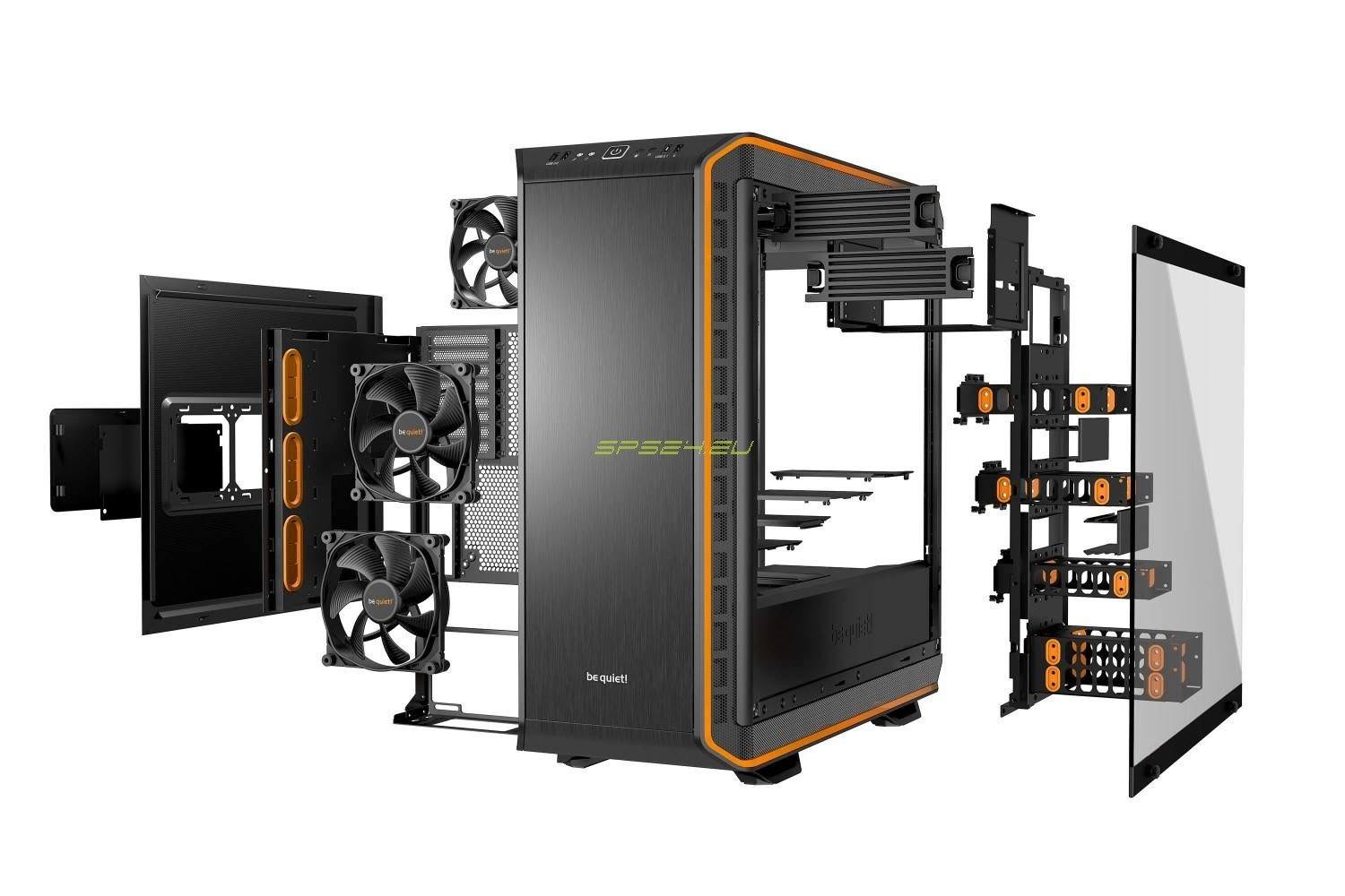 Be quiet! Dark Base Pro 900 Rev. 2 Full-Tower Case (Orange) BGW14