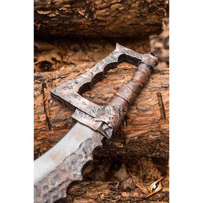 Long LARP Orc Cleaver | Leather by Medieval Collectibles