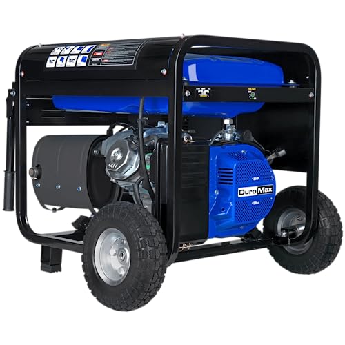 DuroMax XP12000EH 12,000-Watt Dual Fuel Portable Generator – Gas & Propane, Electric Start, Whole Home Backup Power, Transfer Switch Ready, RV & Emergency Ready
