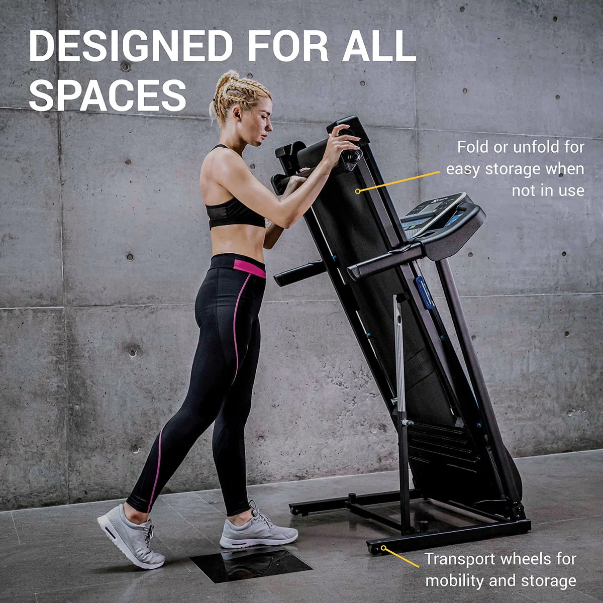 XTERRA Fitness TR200 Folding Treadmill: Xtrasoft Cushioned Deck, 5.5 LCD Display, 3 Manual Incline Levels