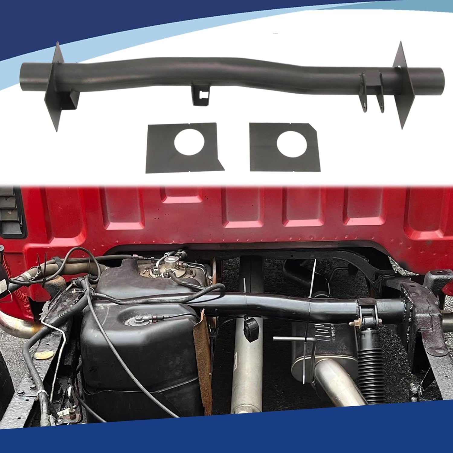Rear Fuel Tank Support Crossmember and Upper Shock Mount Crossmember Fit for 1999-2006 Chevy Silverado GMC Sierra 1500 2500