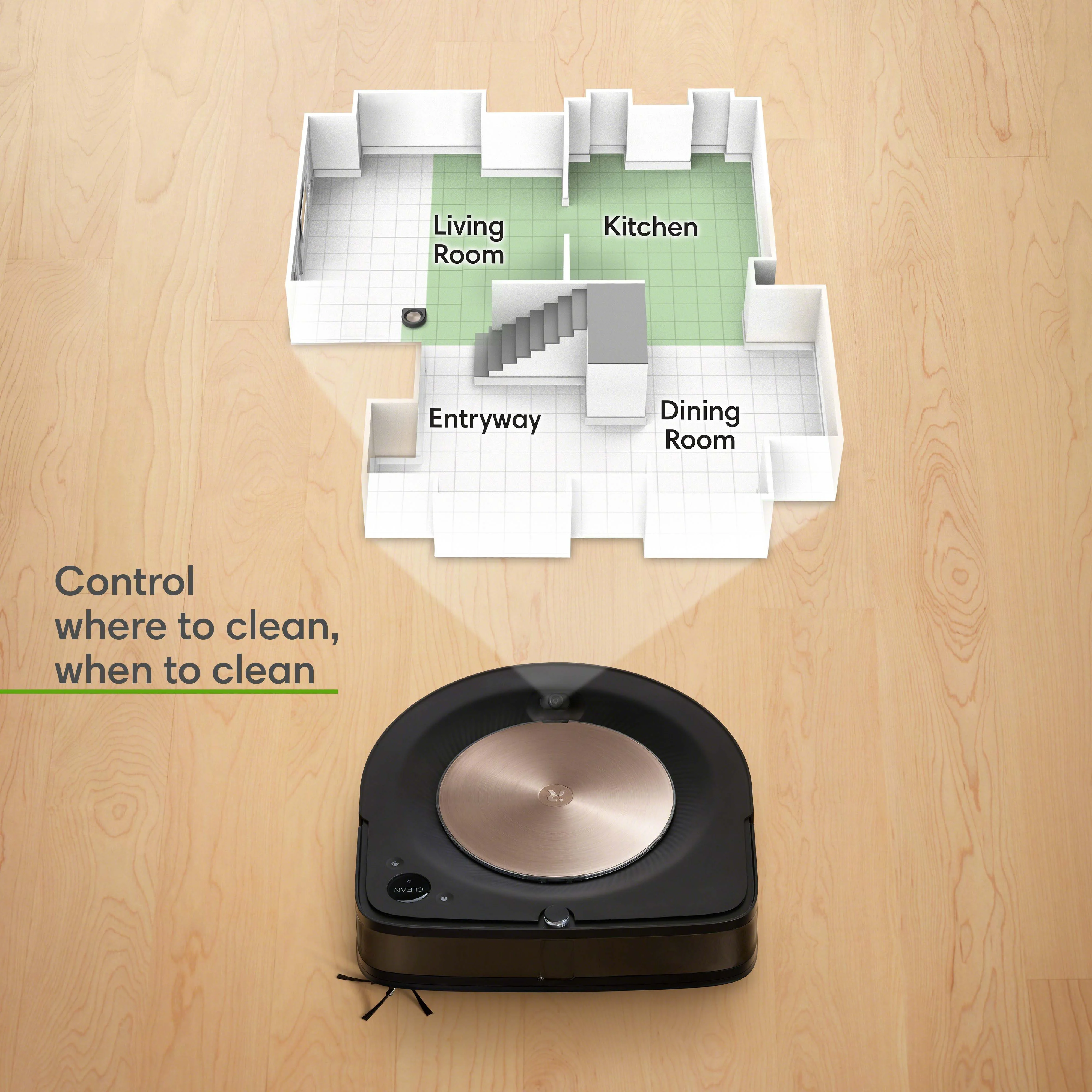 iRobot Roomba s9 (9150) Robot Vacuum- Wi-Fi Connected, Smart Mapping, Powerful Suction, Works with Google Home, Ideal for Pet Hair, Carpets, Hard Floors
