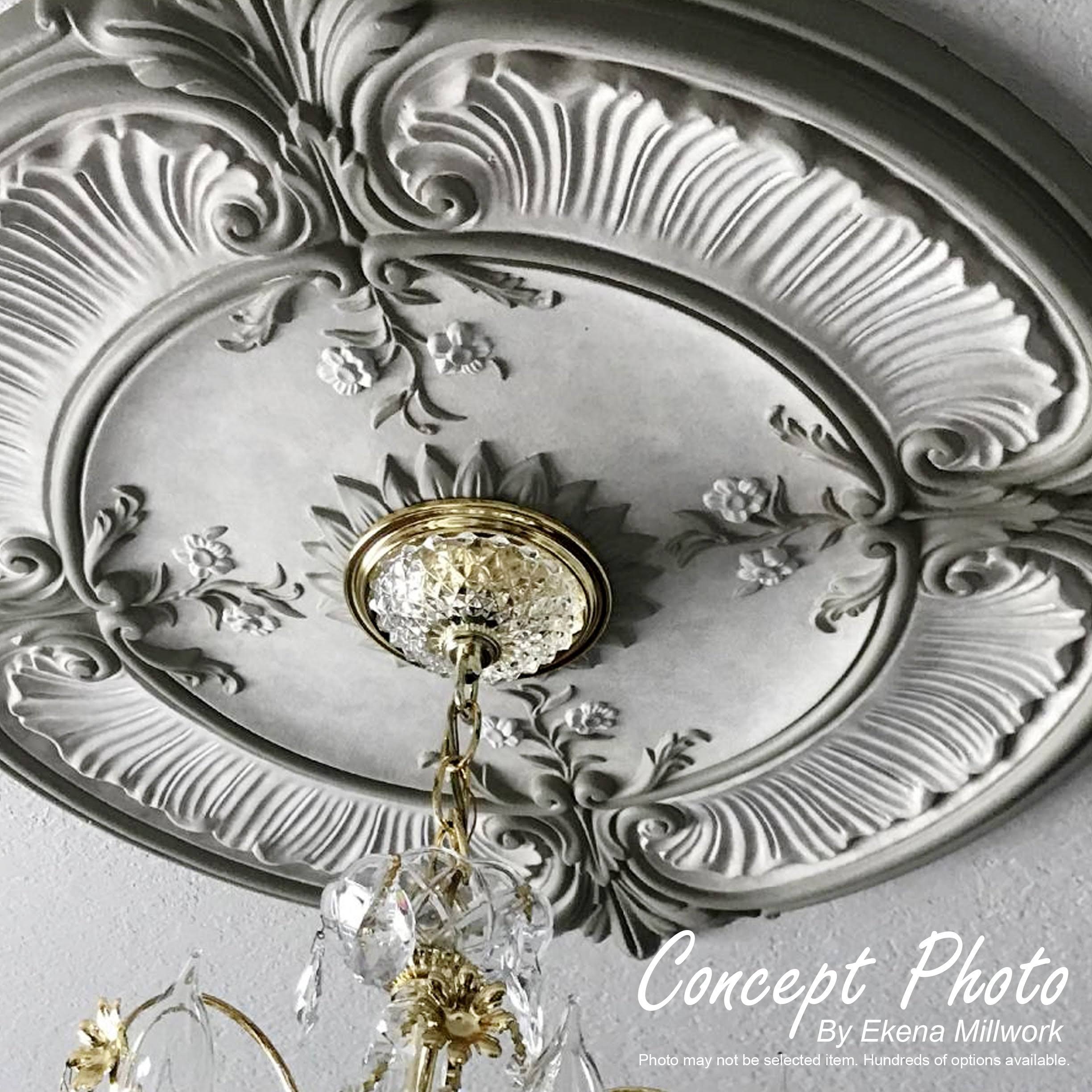 44 1/2x22OD x 4x22ID x 4 P Classic Ceiling Medallion (Rich Gold)