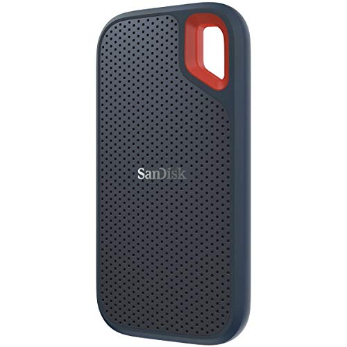 SanDisk Extreme Portable 2TB USB 3.2 Gen 2 Type-C External SSD V2, Black, Bundle with HD-2 Drive Case