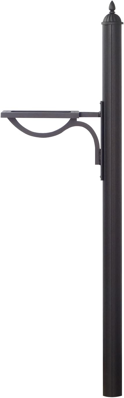 Special Lite Products Floral Curbside Mailbox with Locking Insert and Richland Mailbox Post
