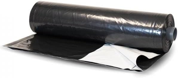 Farm Plastic Supply - Silage Tarp Black/White Plastic Sheeting - 6 Mil - (20' x 10') - Heavy Duty Polyethylene Plastic Tarp for Silage Cover, Bunker Cover for Farming, Agriculture, Ground Covering