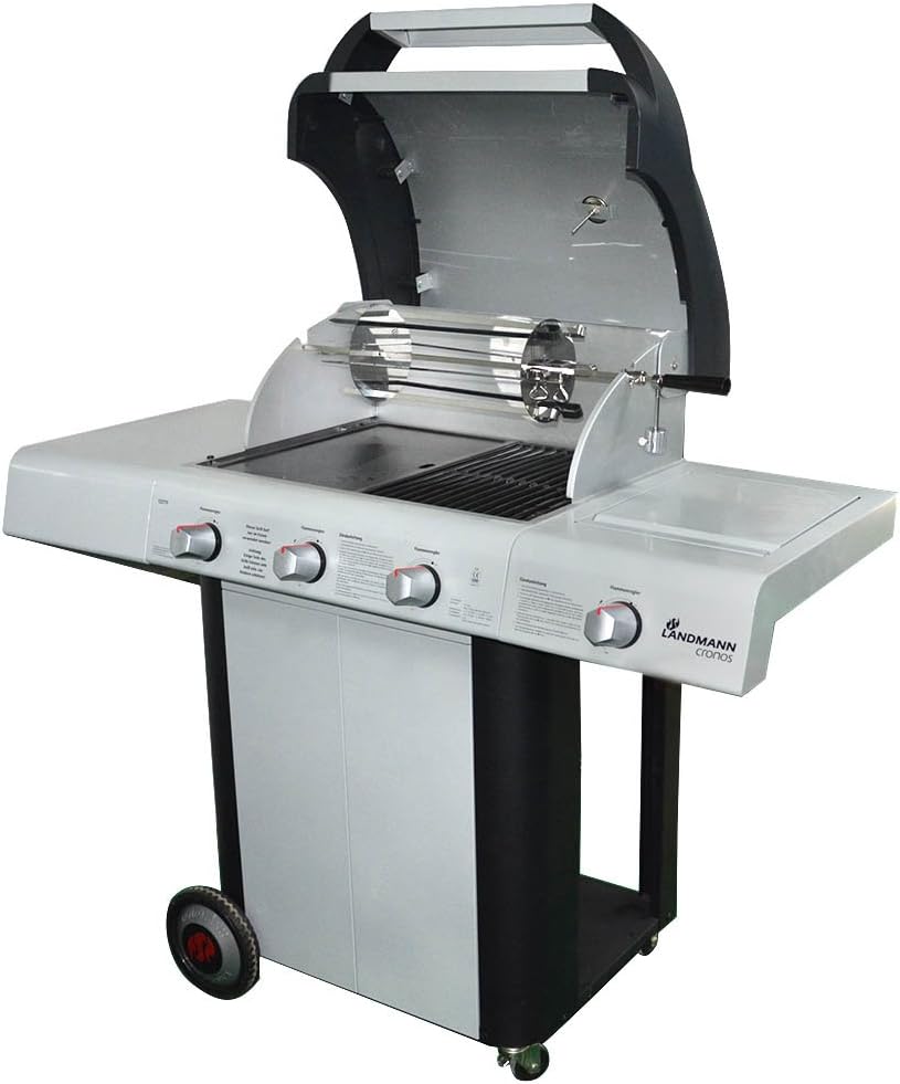onlyfire Stainless Steel Rotating Skewer System Fits for Most Rotisserie Grill Pack of 2