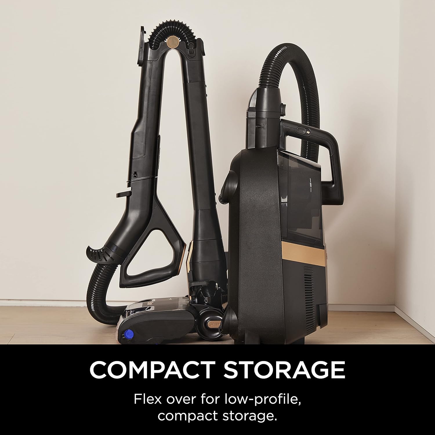 Shark CZ2001 Canister Vacuum Vertex Bagless Corded with Self-Cleaning Brushroll & DuoClean PowerFins, Black/Copper, Placeholder