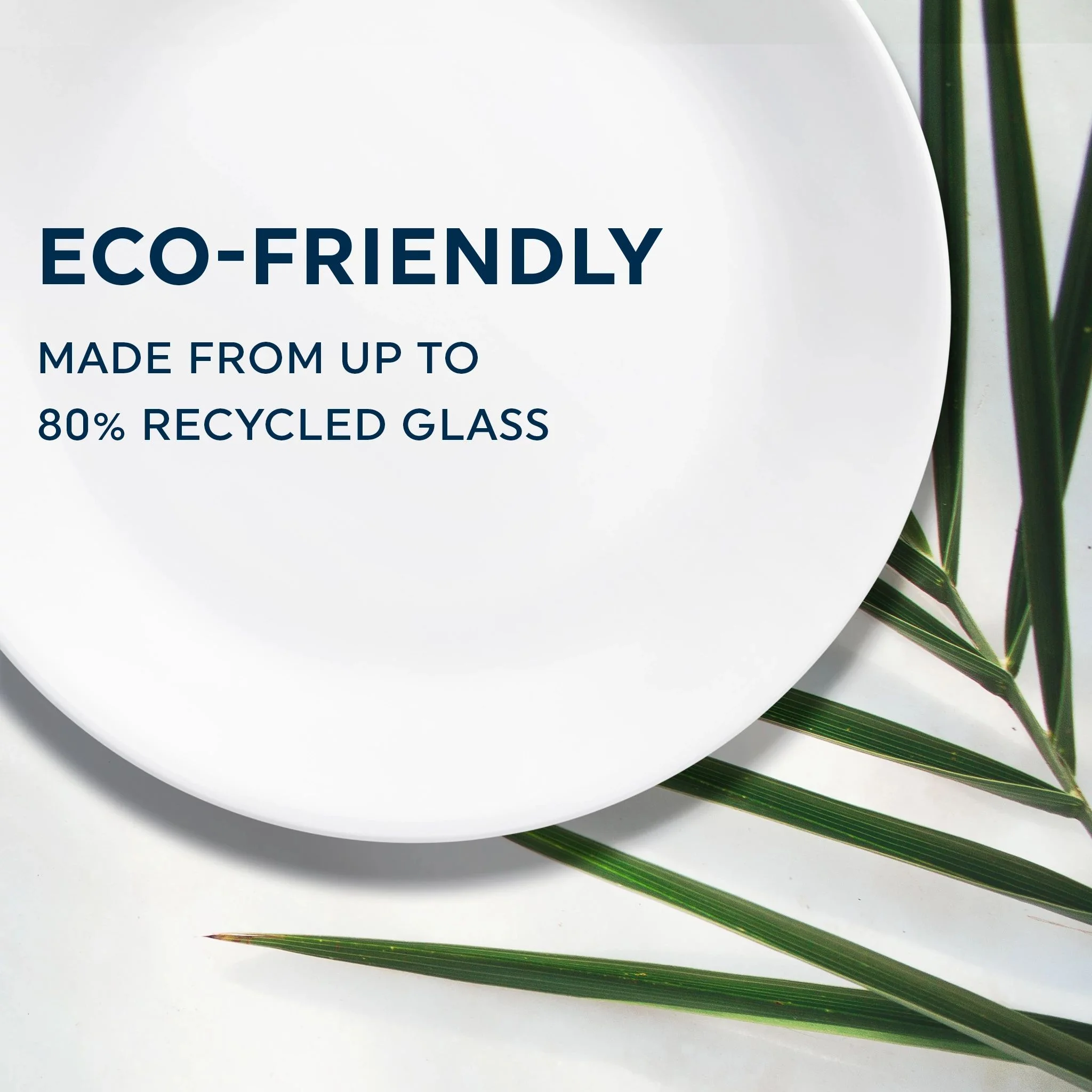 Corelle Vivid White Salad and Dinner Plate Set, 8-pack