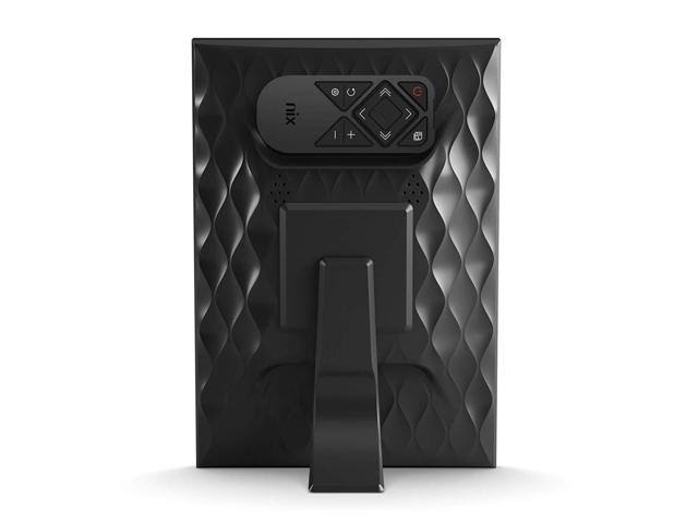 Nix 8 inch USB Digital Photo Frame - Portrait or Landscape Stand, HD Resolution, Auto-Rotate, Magnetic Remote Control