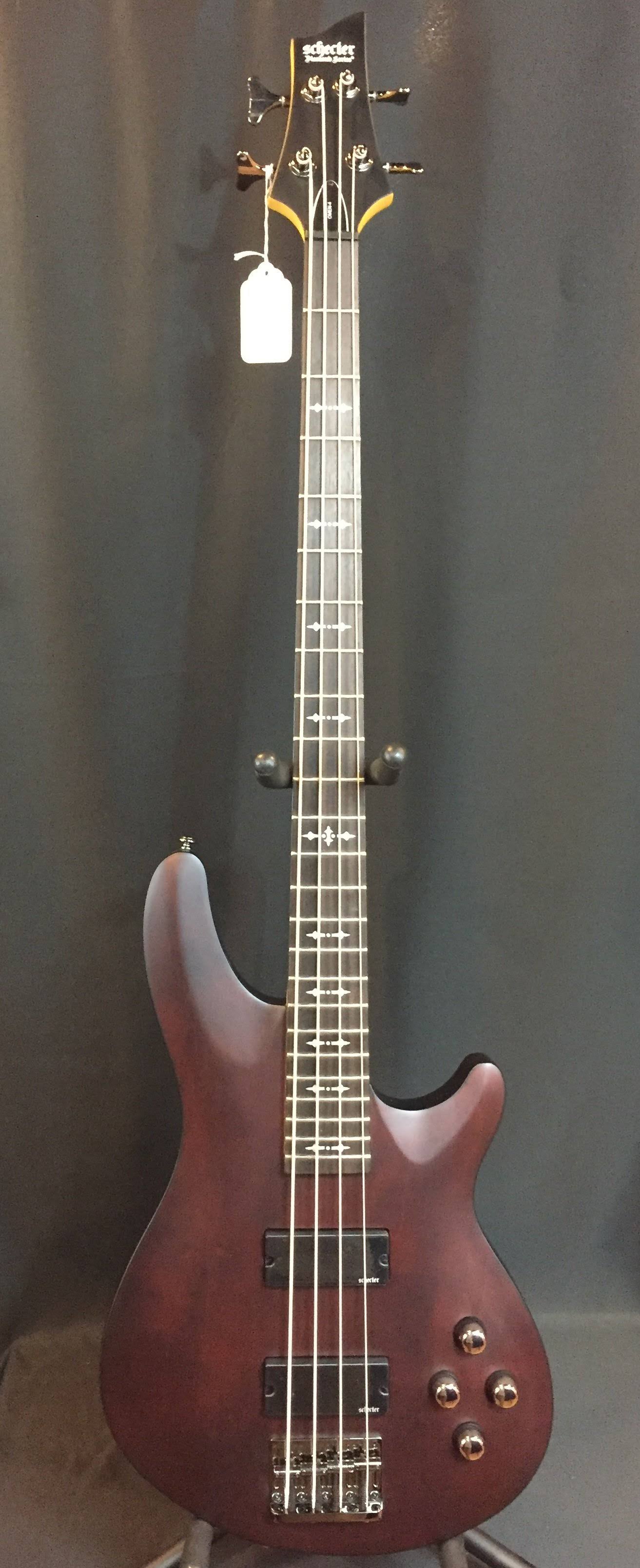 Schecter Omen-4 Electric Bass Guitar Walnut Satin
