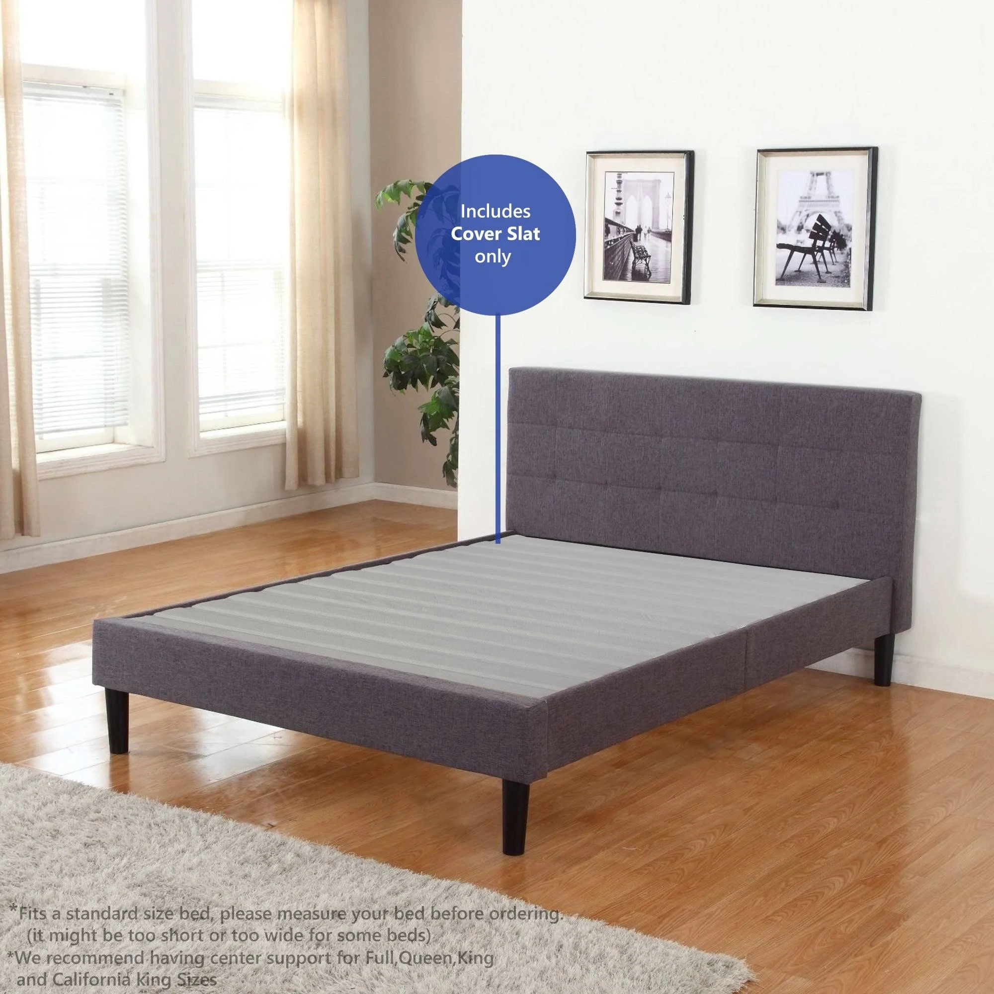 Onetan 0.75-Inch Standard Mattress Support Wooden Bunkie Board - Full