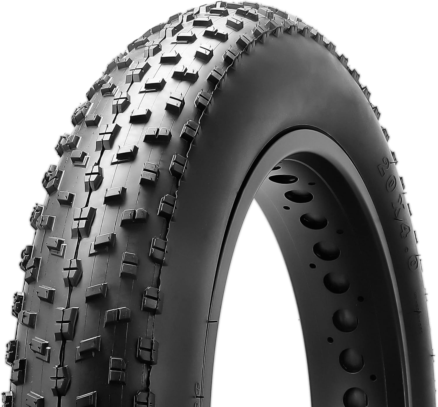 MOHEGIA Fat Tire,20/26 x 4.0 inch Fat Bike Tire,Folding Bead Electric Bike Tires,Compatible Wide Mountain Snow Bicycle Pack of 2