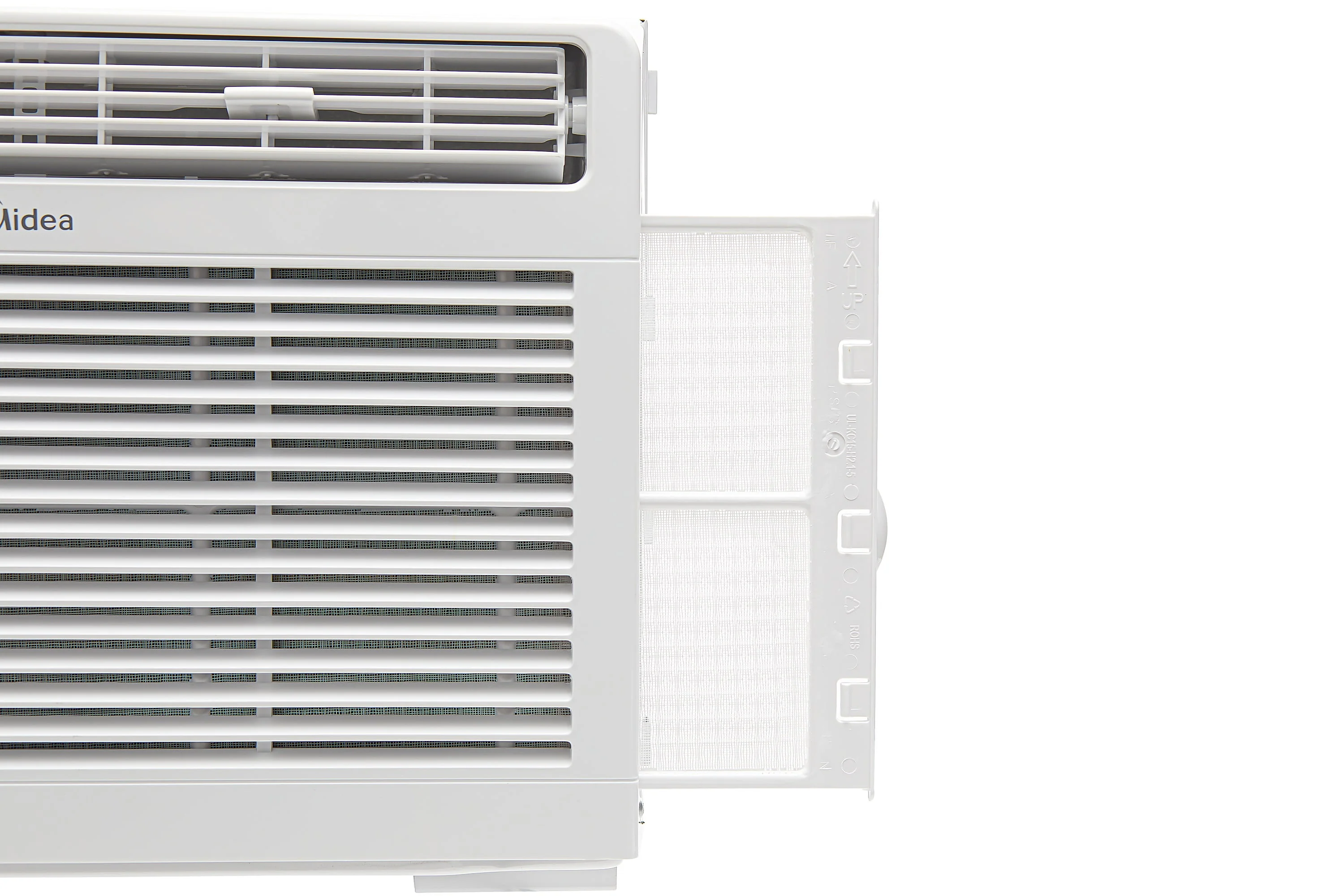 Midea 6,000 BTU 115V Window Air Conditioner with ComfortSense Remote, up to 250 sq ft Coverage Area, White, MAW06R1WWT