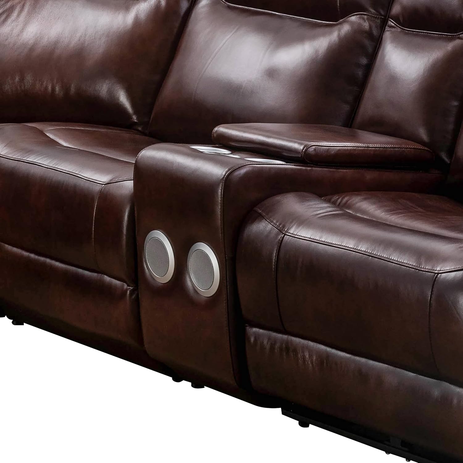 Beverly Fine Funiture Recliner Sofa Set, Brown