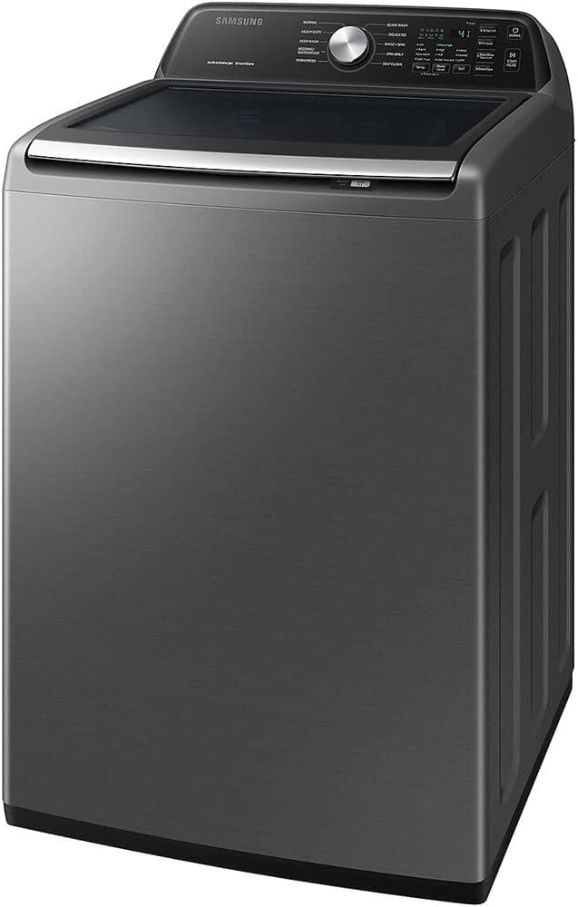 SAMSUNG WA44A3405AP 4.4 cu. ft. Top Load Washer with ActiveWave(TM) Agitator and Active WaterJet in Platinum