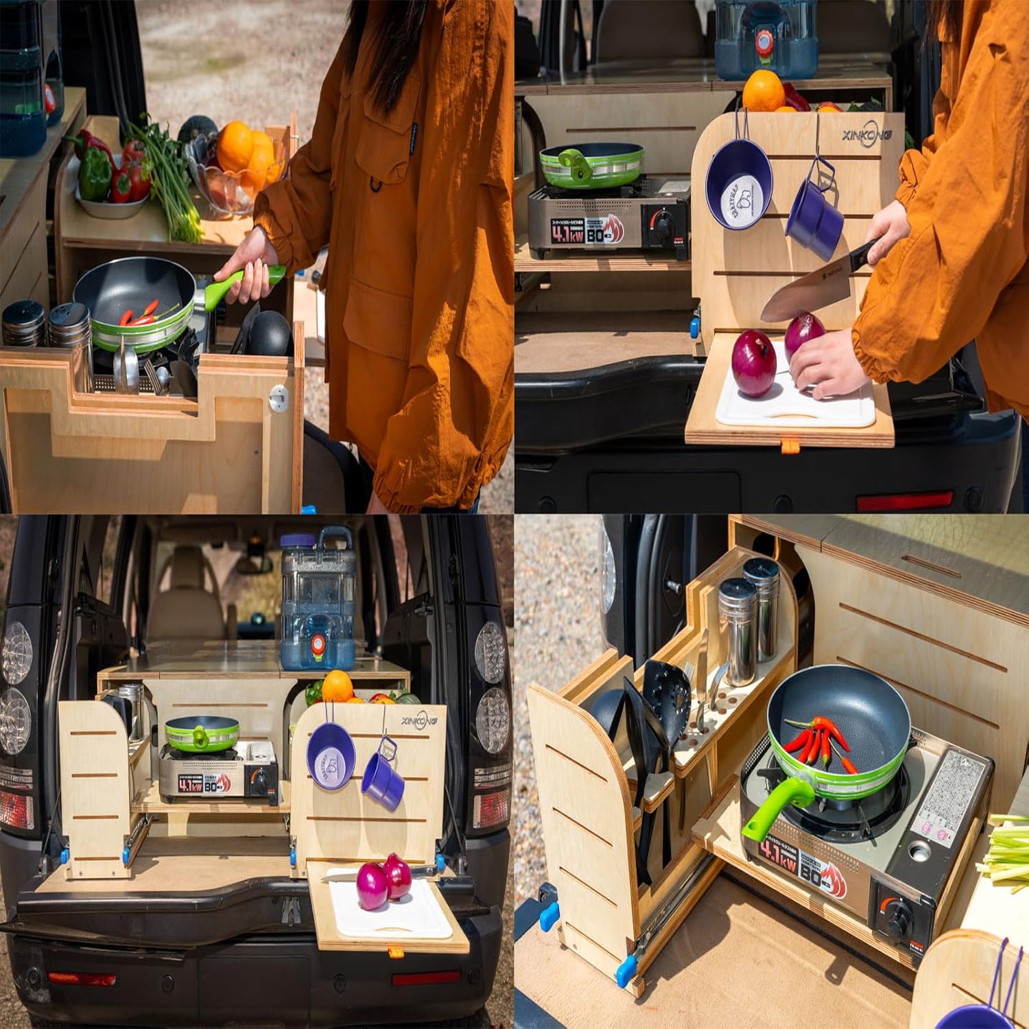 XK - Overland Kitchen Box WD1000 All-in-One Camping Kit with Cooking, Sleeping