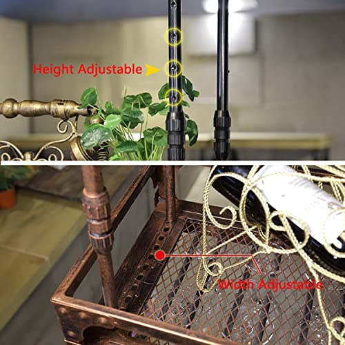 Hanging Wine Glass Rack, Industrial Vintage Metal Bar Wine Glass Hanging Rack,Coppery Wall-Mounted Wine Glass Rack Perfect for Bar Cafe Kitchen,Bronze,80x35cm The New Fashionable
