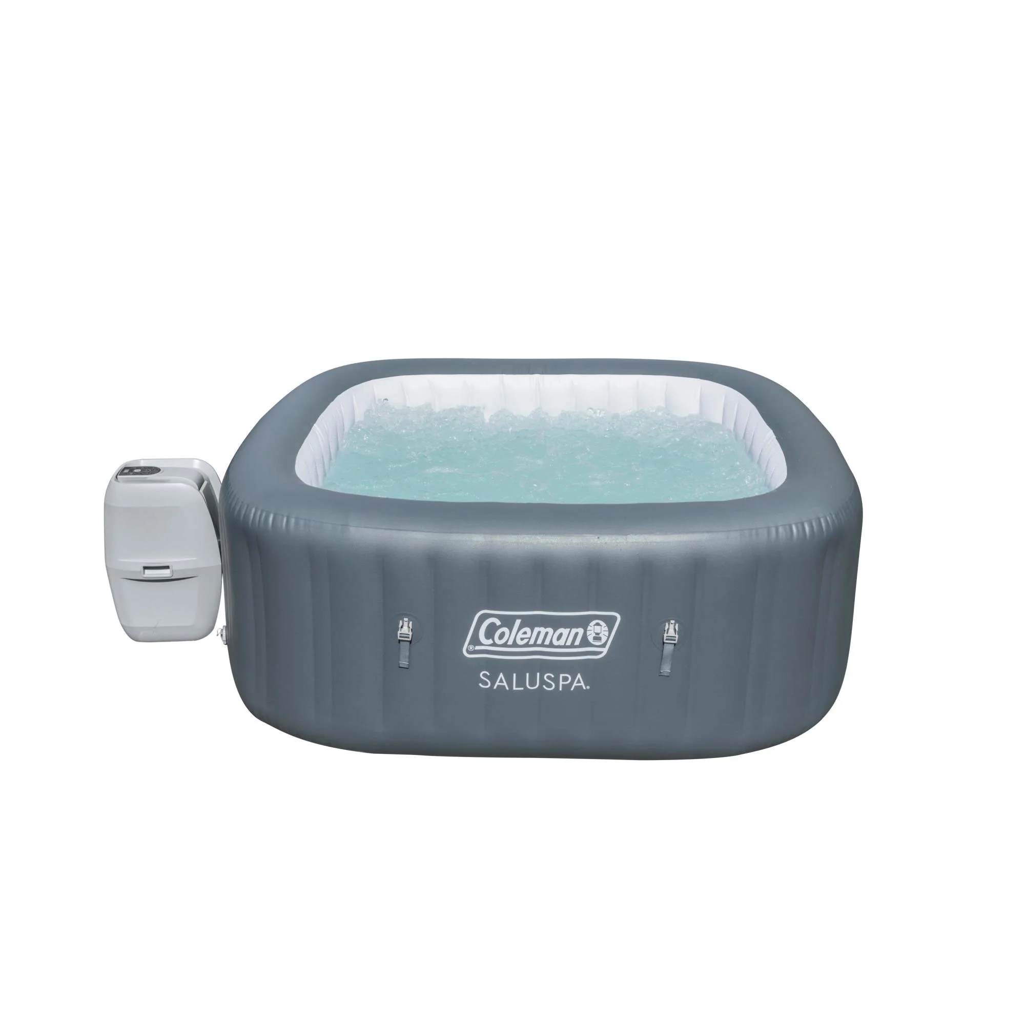 Coleman SaluSpa 4 Person Inflatable Hot Tub w/ EZ Spa Water Treatment Blend