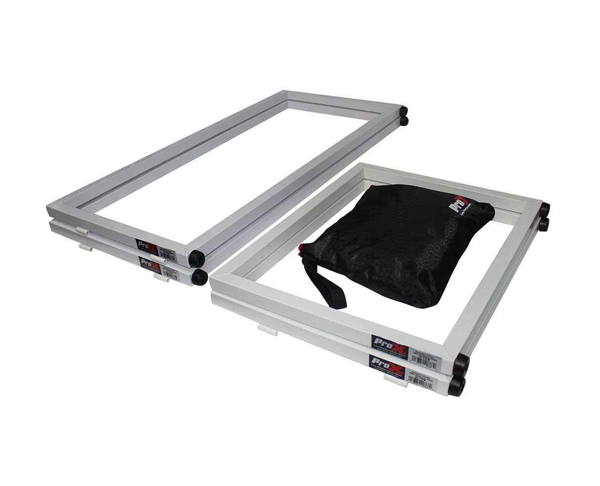 Prox XF-Ttfw 6ft Table Top DJ Facade Wedding White Trim + Black u0026 White Scrim