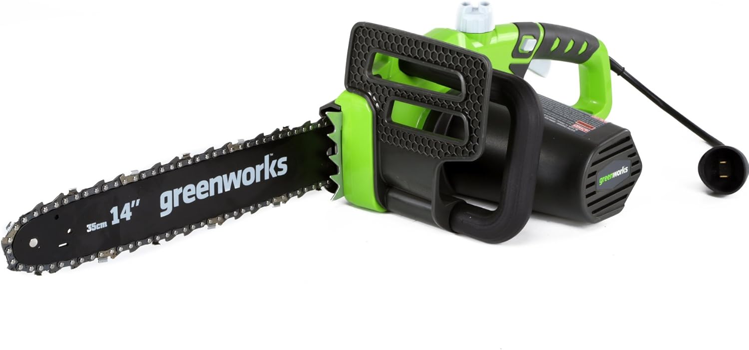 Greenworks 10.5 Amp 14-Inch Corded Chainsaw 20222 Pack of 2