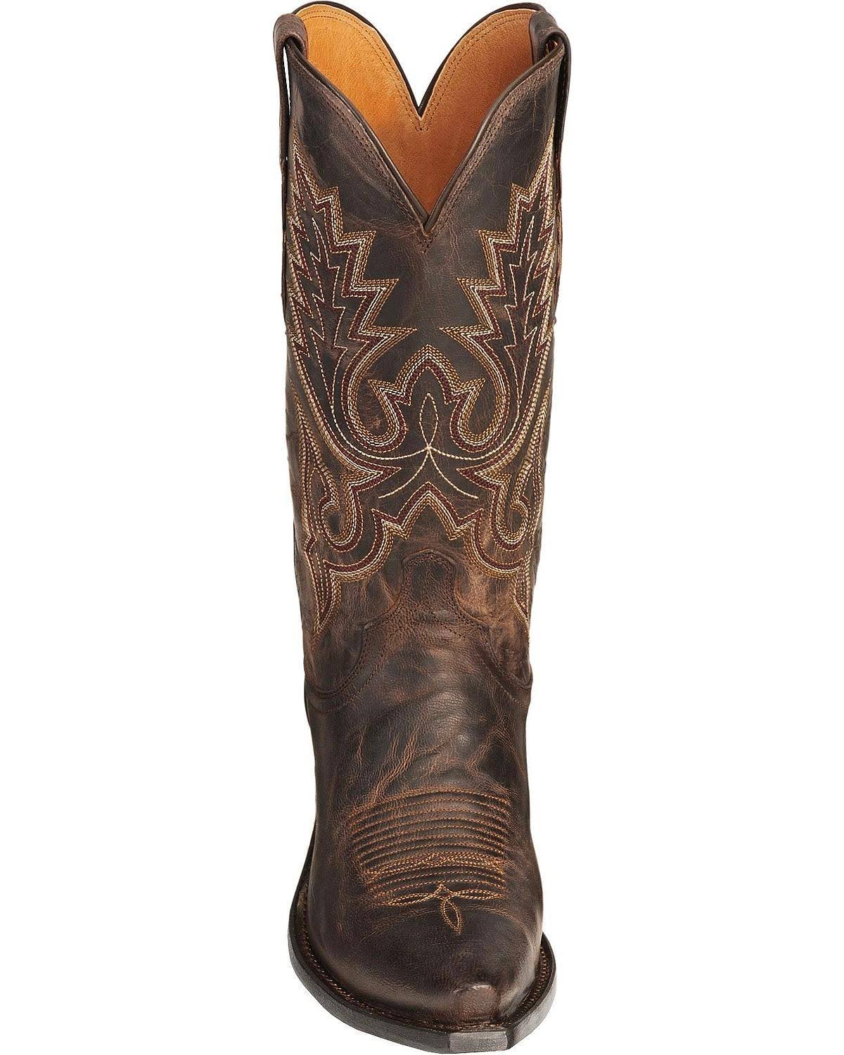 Lucchese M1002 (Chocolate Madras Goat) Cowboy Boots