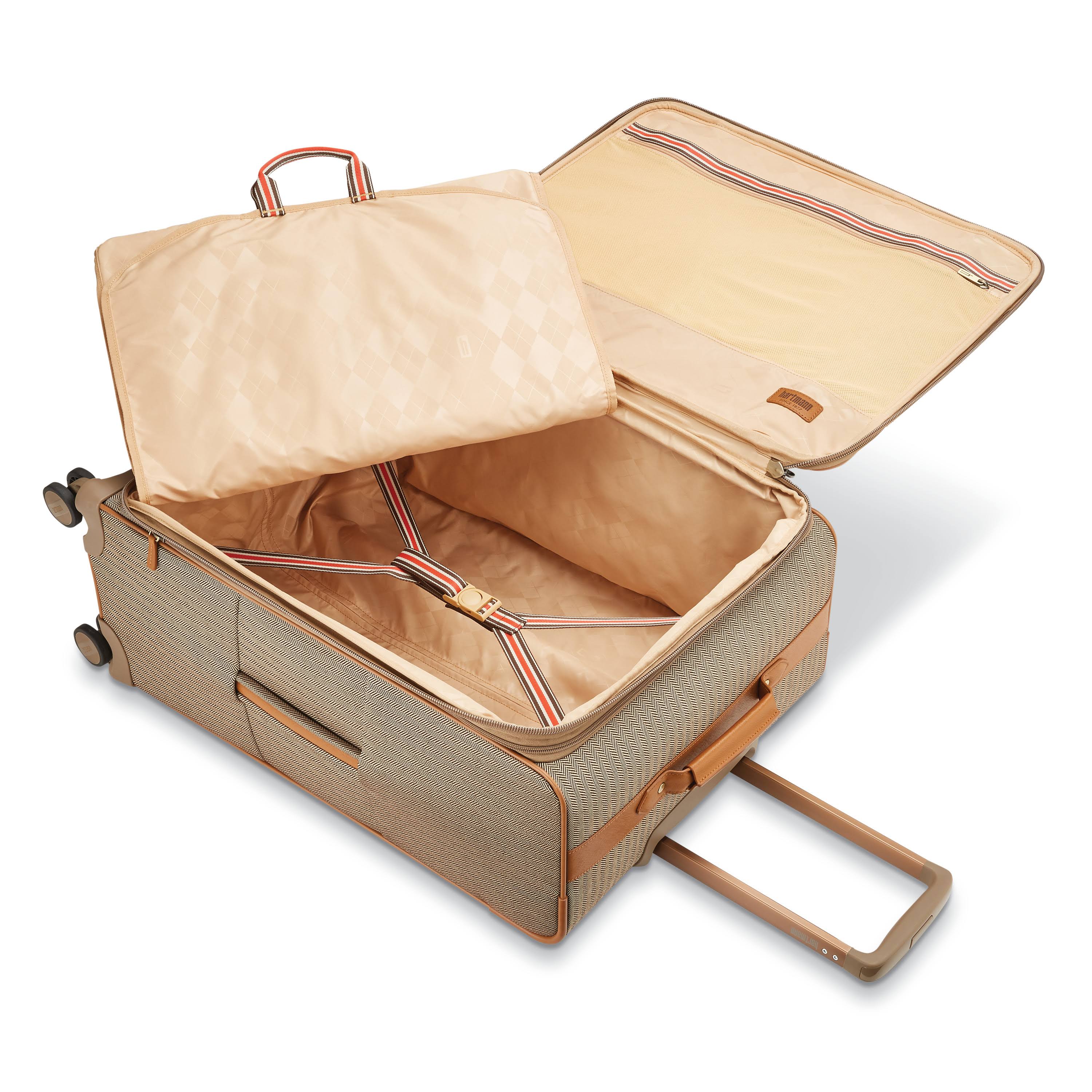 Hartmann Herringbone Deluxe Domestic Carry on Expandable Spinner - Terracotta Herringbone