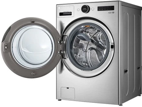 LG WM6998HBA 5 Cu. Ft. Black Steel Front Load All-In-One Washer/Dryer Combo