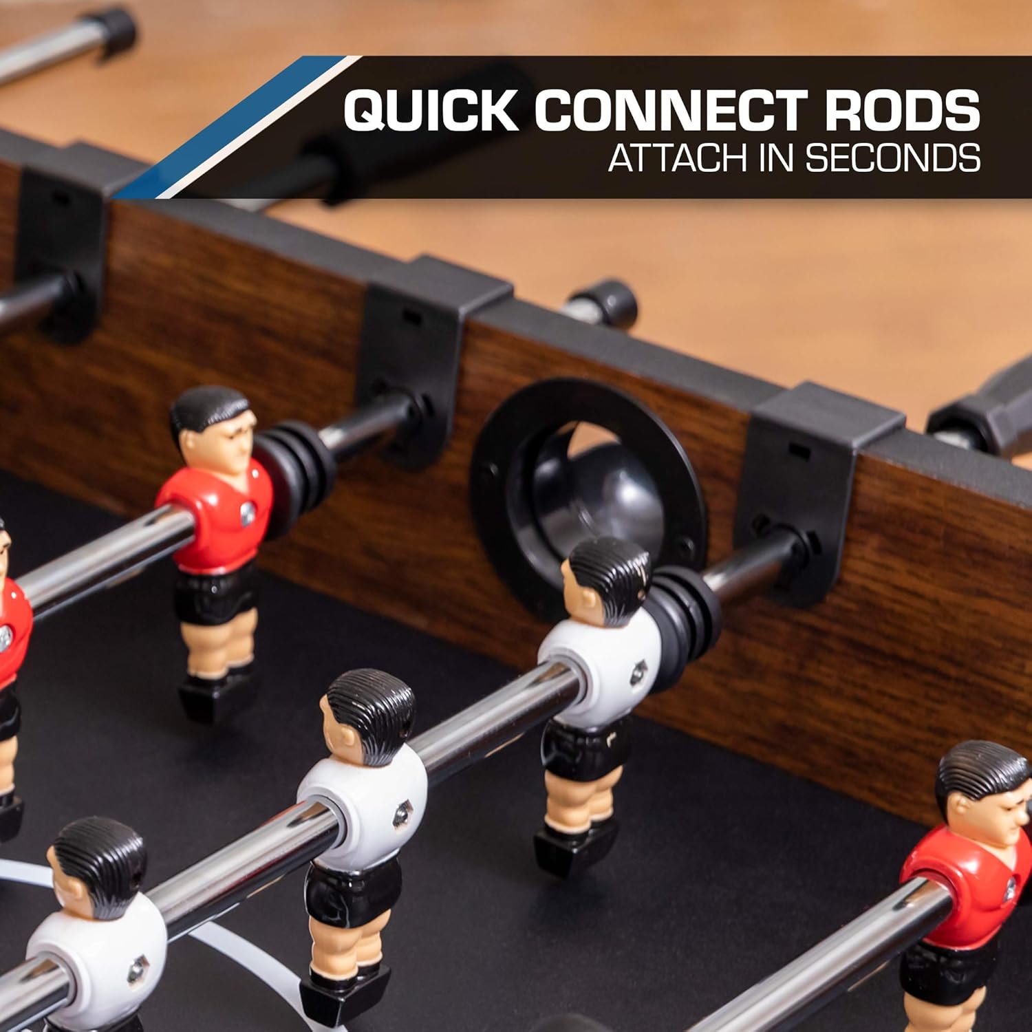 EastPoint Sports 56-Inch Official Competition Size Foosball Table - Foosball Game Table and Foosball Ball Set Complete with Quick-Connect Rods and Bead Scoring