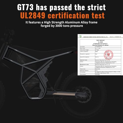 GT73 PRO/GT73 Electric Dirt Bike for Adults, 50MPH 60V 3000W / 37MPH 48V 2400W, 1747Wh/2160Wh Dual Battery Ebike Up to 85 Miles, 25" Motorcycle Tire, UL2849 All Terrain E Bike Full Suspension