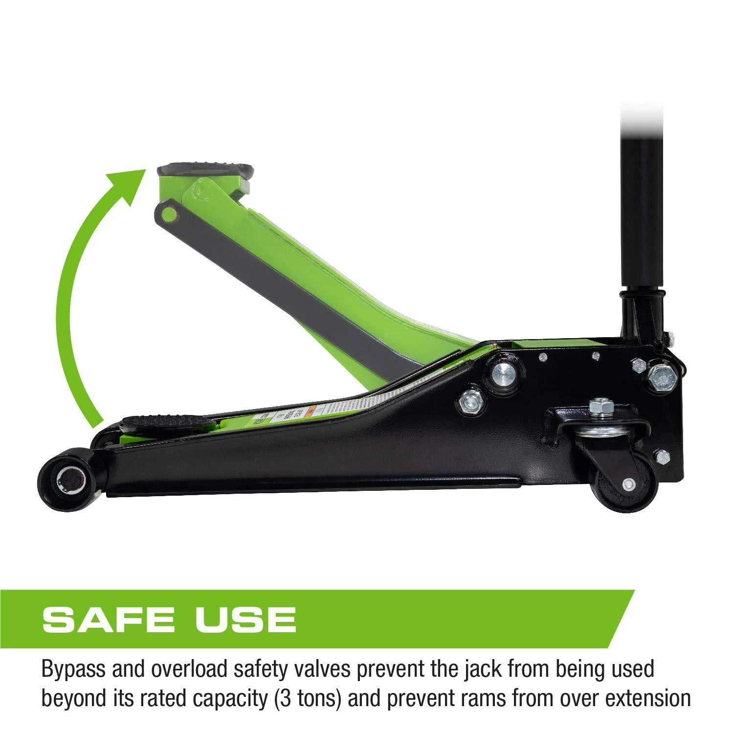 Arcan 3 Ton Low Profile Quick Rise Steel Floor Jack (XL3000A)