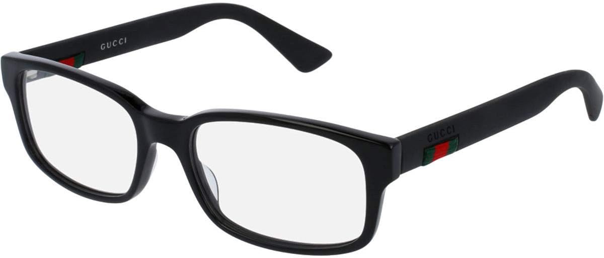 Gucci GG0012O Eyeglasses 54-18-145 Shiny Black 001 GG 0012O, Large