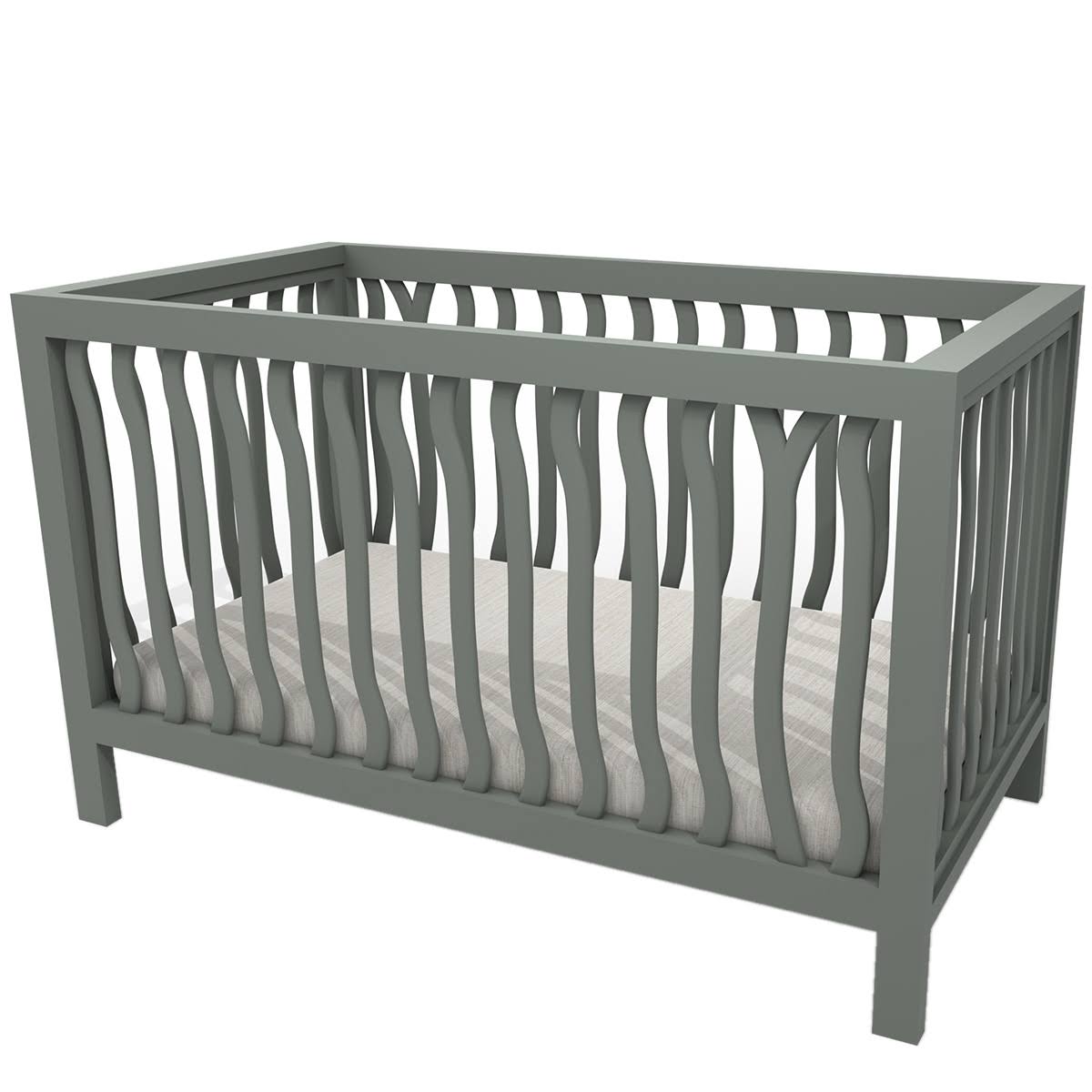 Milk Street Baby Branch Convertible Crib (Color: Acacia/Snow)