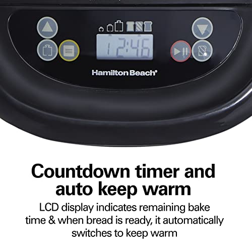 Hamilton Beach Digital Electric Bread Maker Machine Artisan and Gluten-Free