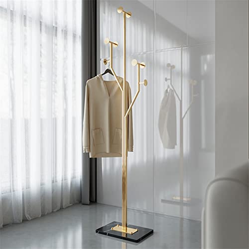 Home Furnishing Coat Rack Metal Coat Rack Standing Creative Wrought Iron Hanger Floor-to-Ceiling Living Room Simple Hanger, for Hat Purse Jacket Hanger Coat Rack Hat Hanger (Color : A)