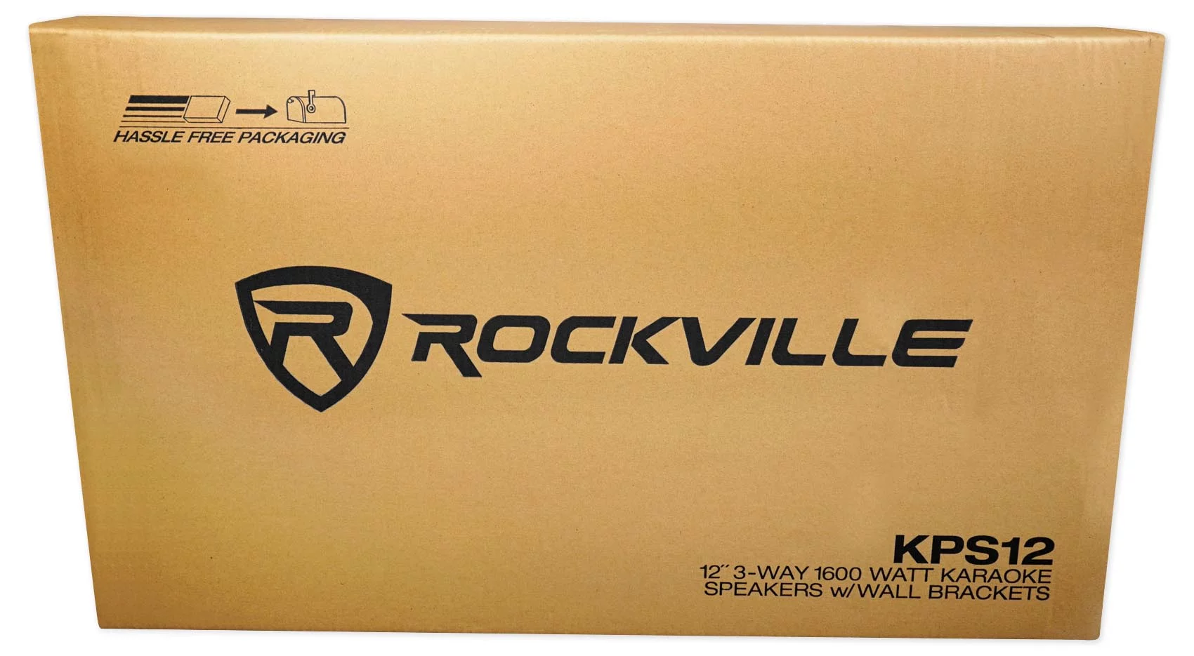 (2) Rockville KPS12 12" 3-Way 1600w Karaoke/Pro Speakers+Amplifier+Wireless Mics