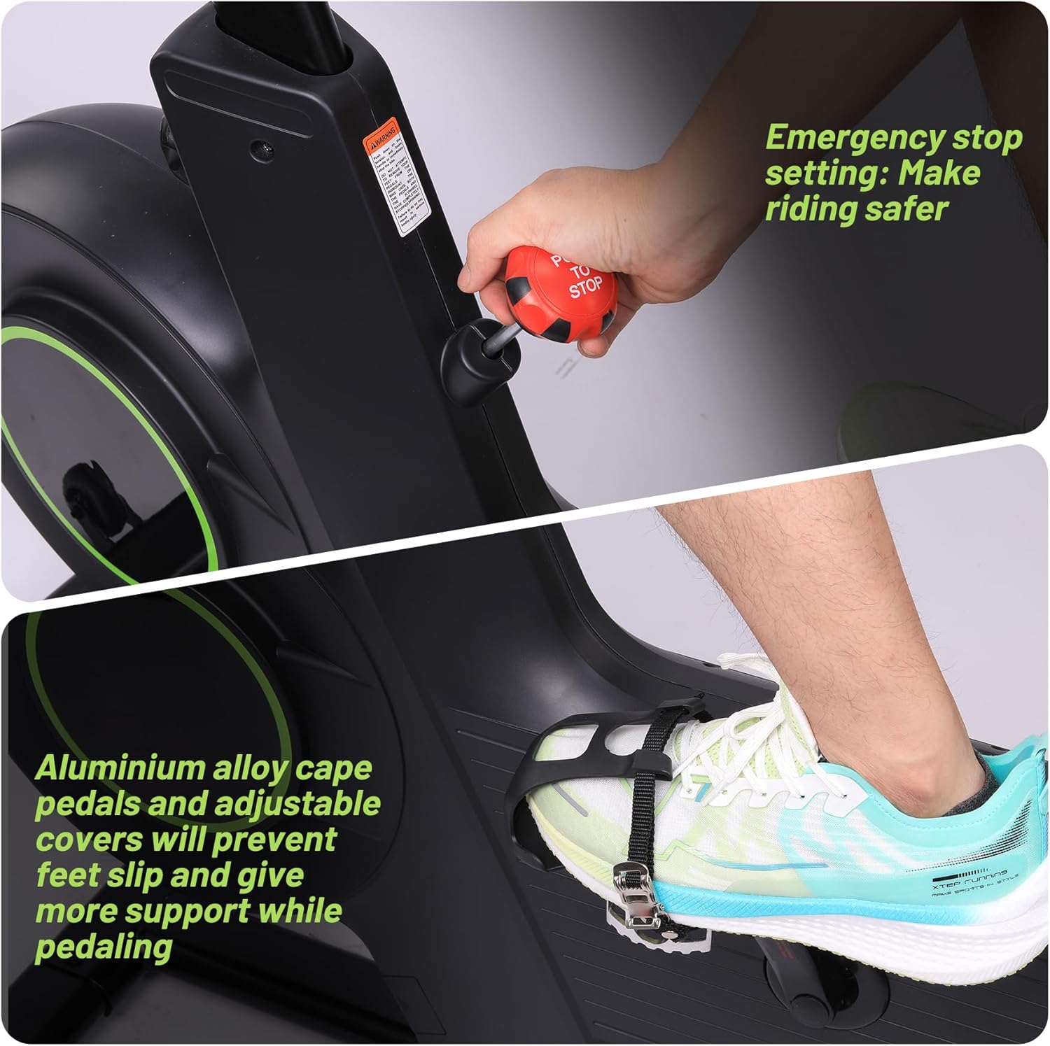 Exercise Bike,Indoor Cycling Bike for Home Cardio, Plus Magnetic Resistance/Brake Pad Indoor Cycling Bike Stationary, Low Noise Fitness Stationary Bike with App, Upgraded Version Seat