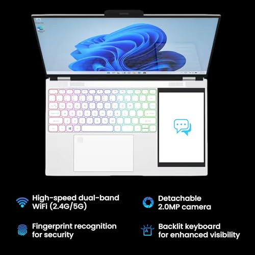 thunderb Dual Screen Laptop 15.6" + 7" | Intel Quad Core | 16GB RAM | 1TB SSD