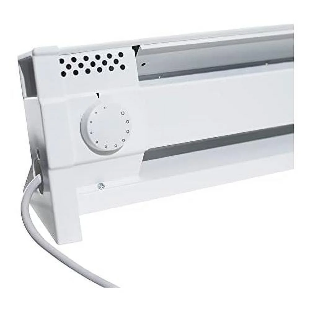 F Series 49" Portable Electric Baseboard Heater (Model: 4P1500W, Part: 05601), 5120 BTU, 120 Volt, 1500 Watt, White