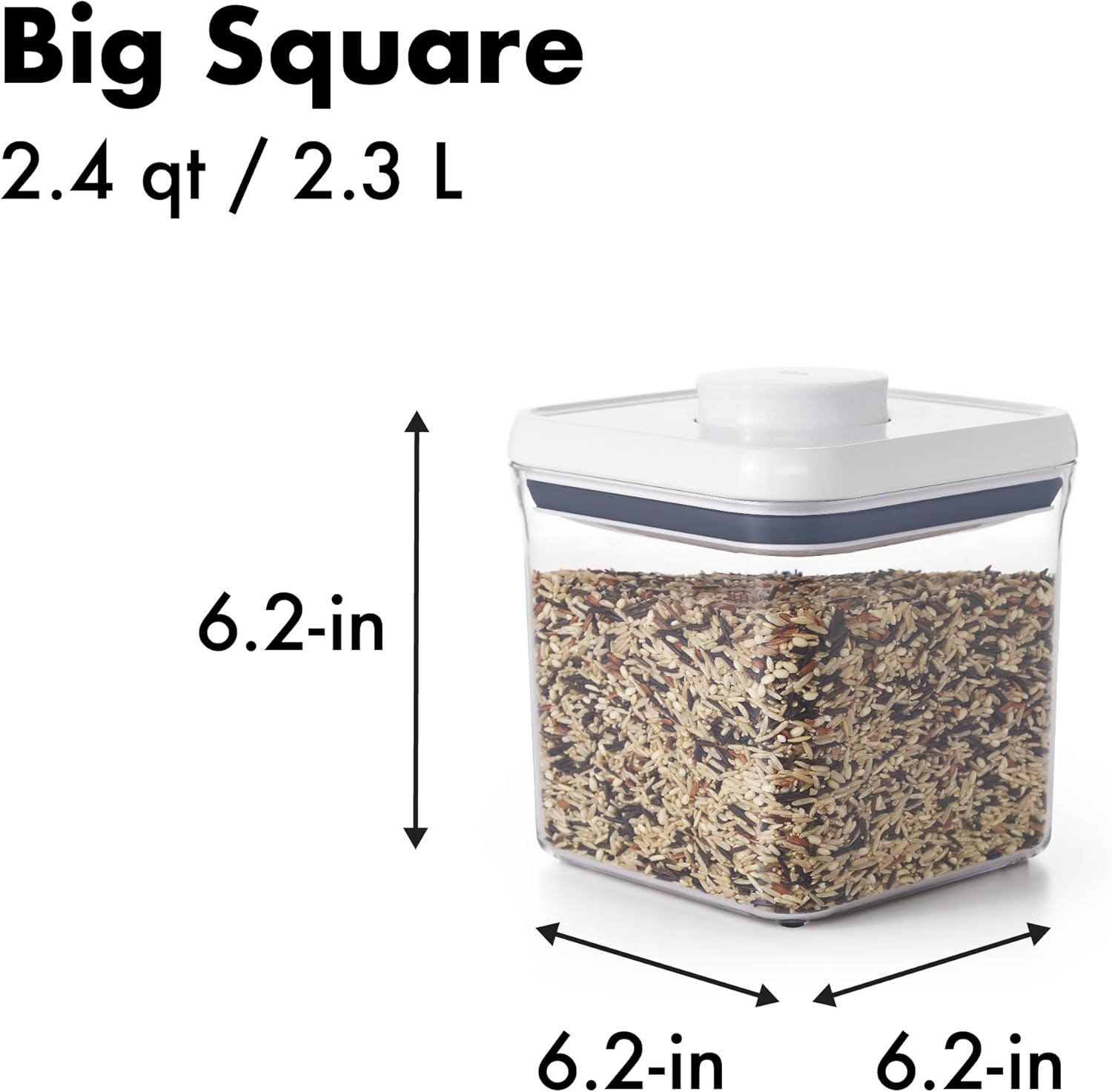 OXO Good Grips 10-Piece Airtight Food Storage POP Container Value Set, Standard Packaging,White,10 Piece