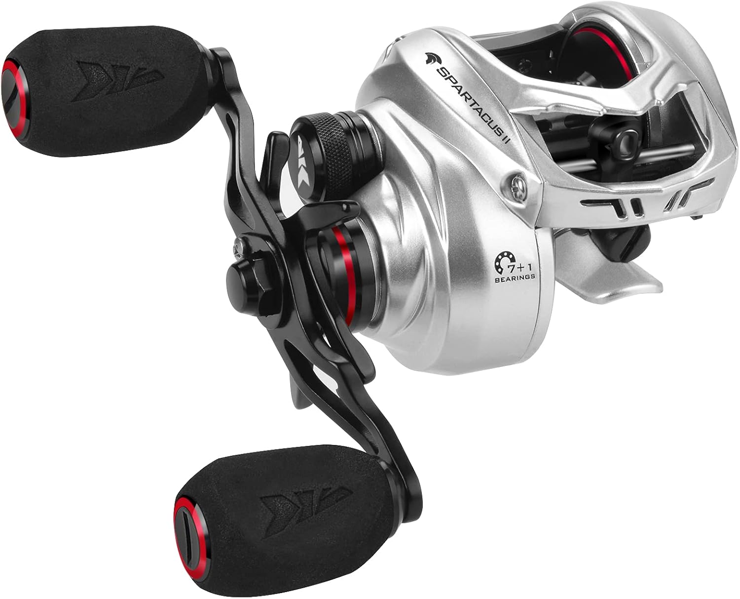 KastKing Spartacus II Baitcasting Fishing Reel, 6oz Ultralight, Super Smooth with 17.6 LB Carbon Fiber Drag, 7.2:1 Gear Ratio, 39mm Palm Perfect Lower Profile Design Pack of 2