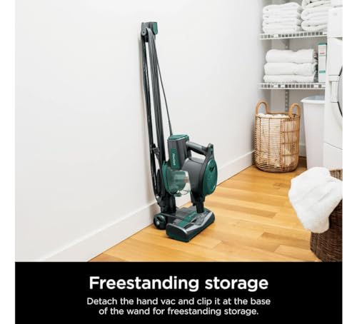 Shark HV322 Rocket Deluxe Pro Corded Stick Vacuum with LED Headlights, XL Dust Cup, Lightweight, Perfect for Pet Hair Pickup, Converts to a Hand Vacuum, with Pet Attachments, Bordeaux/Silver