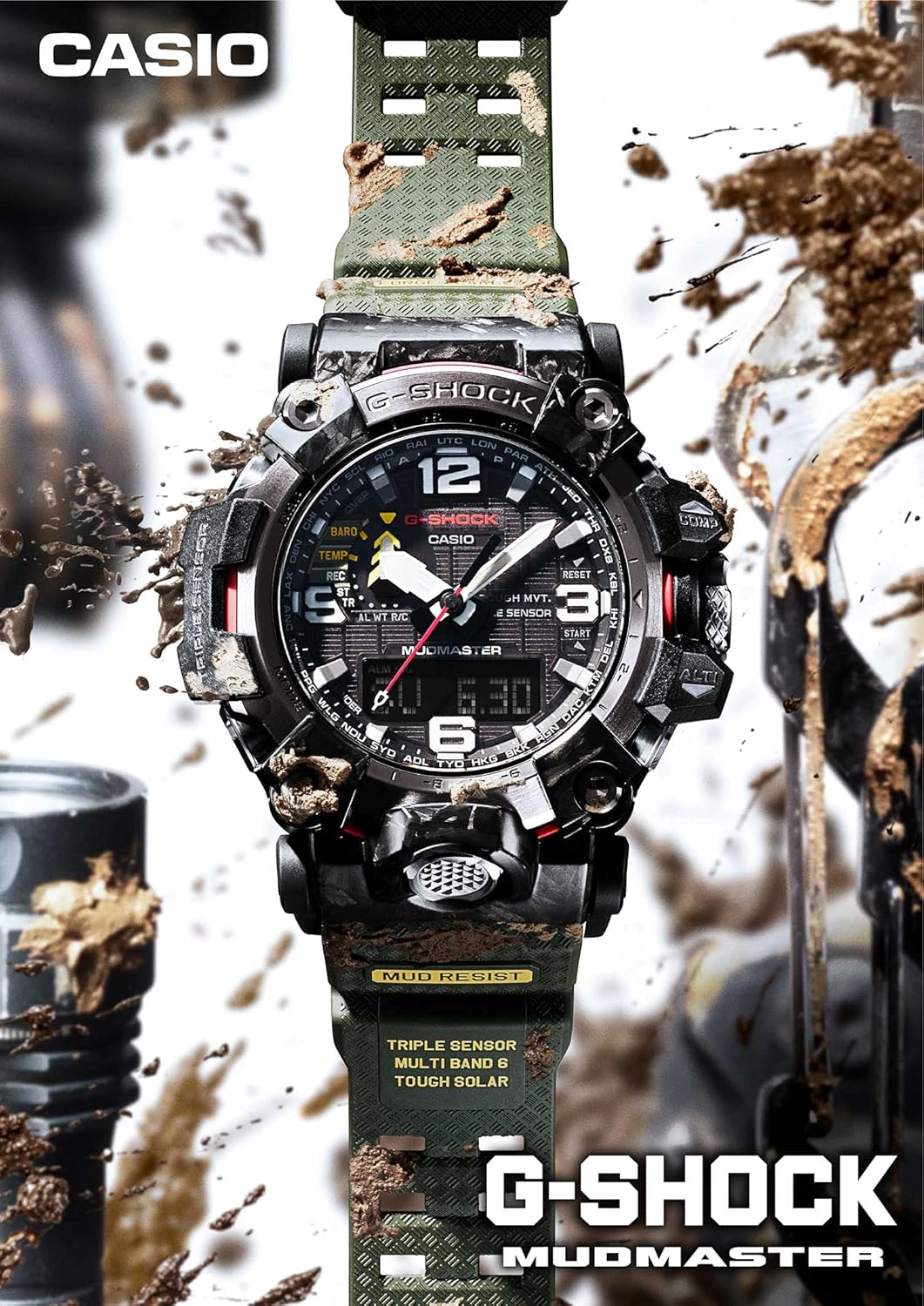 CASIO GWG-2000-1A1JF [G-Shock Carbon MUDMASTER Radio Solar Triple Sensor]Shipped from Japan