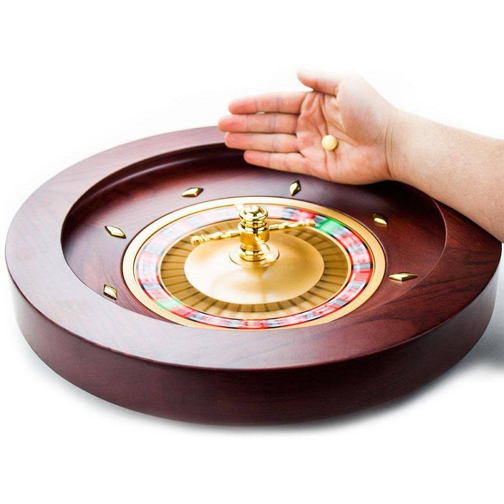 Brybelly 18x22 Casino Grade Deluxe Wooden Roulette Wheel