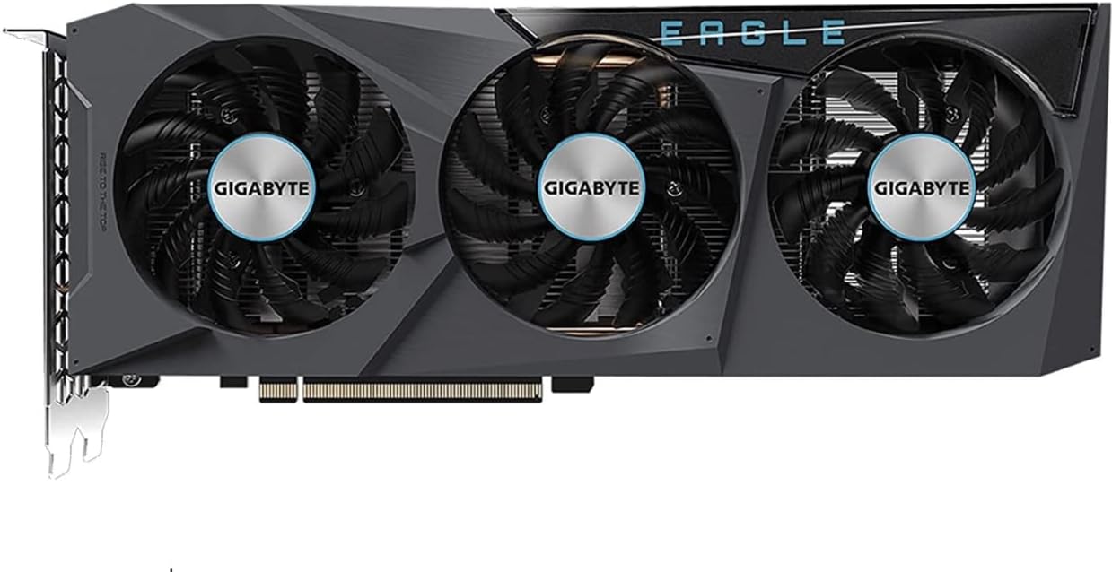 GIGABYTE Radeon RX 6600 Eagle 8G Graphics Card, WINDFORCE 3X Cooling System, 8GB 128-bit GDDR6, GV-R66EAGLE-8GD Video Card